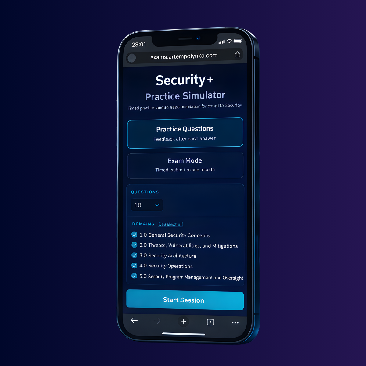 Free Security+ Practice Exam Simulator